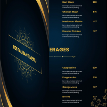 Restaurant Menu Design